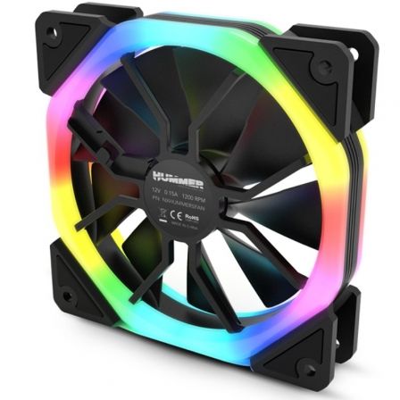 Nox Hummer S-FAN Ventilador de Caja 120mm ARGB Negro